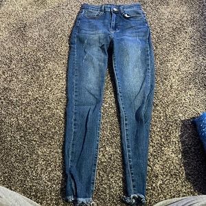 Womans blue skinny jeans